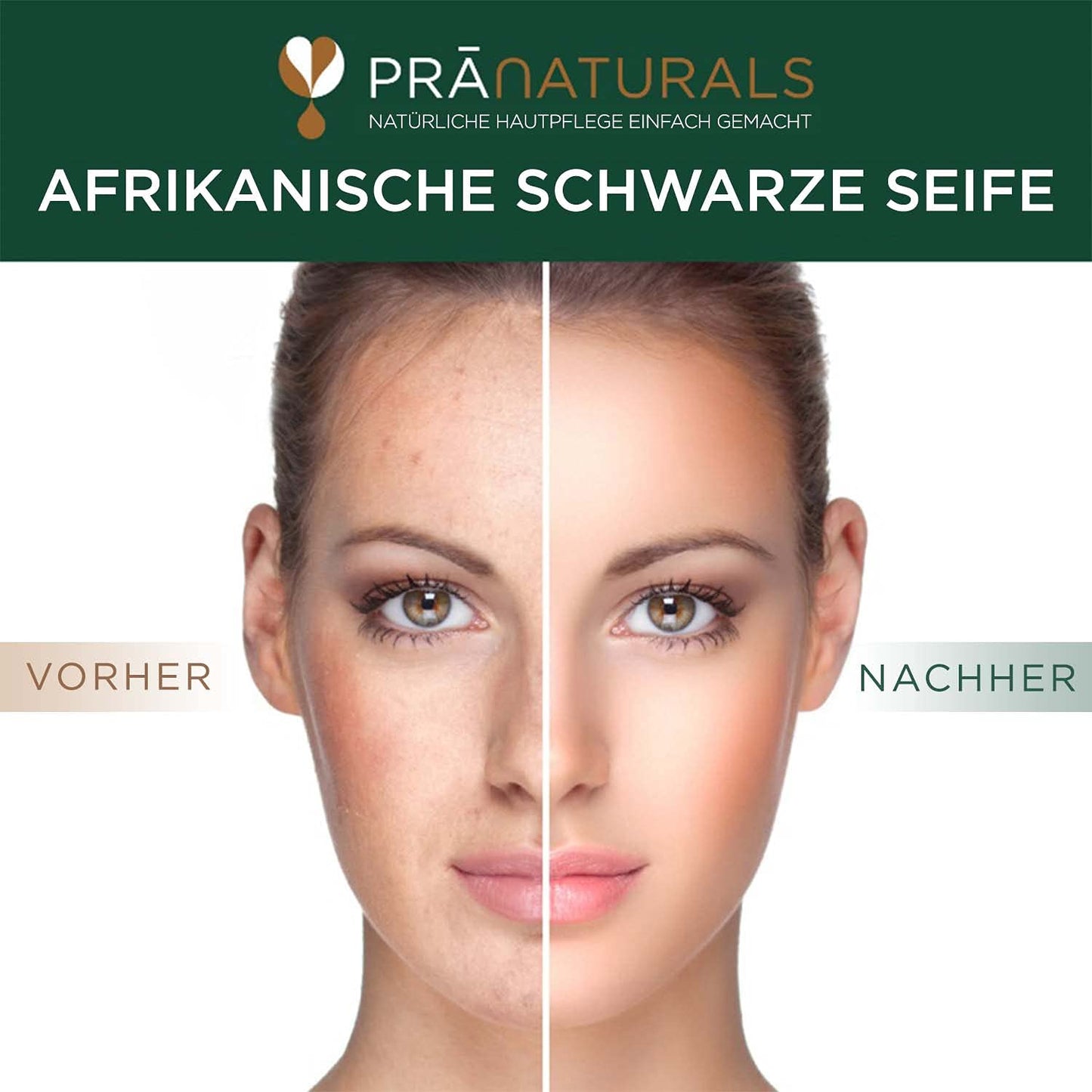 Pranaturals Organisch Afrikanische Schwarze Seife 200G, Vegan Kosmetik, Für Alle Hauttypen, Handgefertigt Im Tropischen Ghana (1X200G)