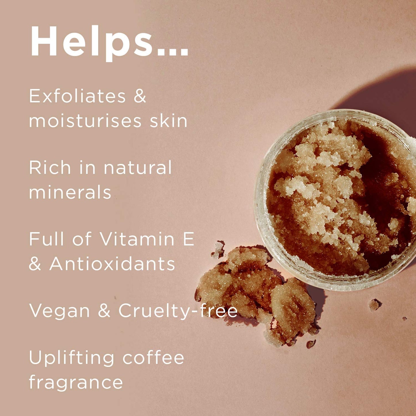 Pranaturals Körperpeeling Mit Salz Aus Dem Toten Meer 500G - Feuchtigkeitsspendend & Pflegend, Natürlichen Ölen & Mineralstoffen, Keine Parabene, Vegan, Frei Von Tierversuchen (Kaffee)
