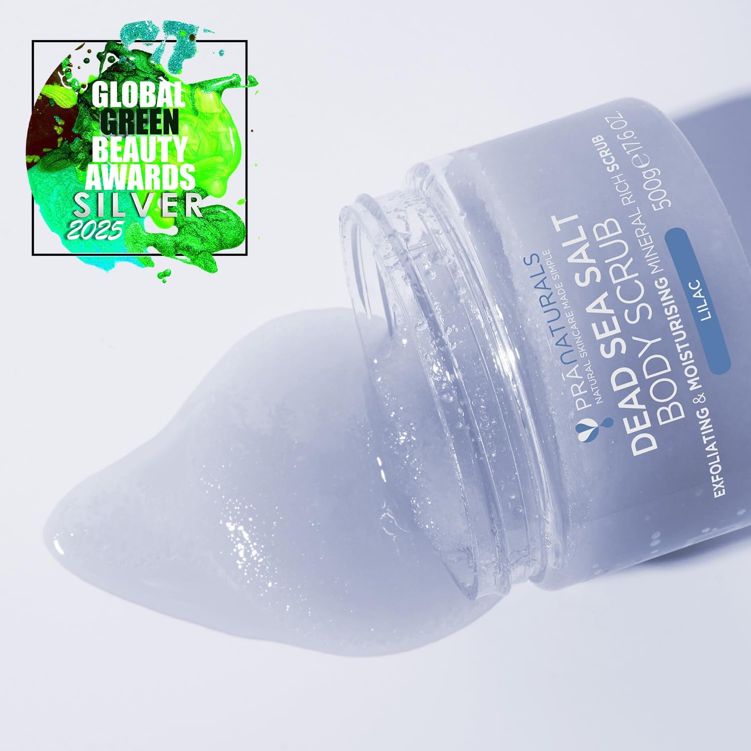 Pranaturals Körperpeeling Mit Salz Aus Dem Toten Meer 500G - Feuchtigkeitsspendend & Pflegend, Natürlichen Ölen & Mineralstoffen, Keine Parabene, Vegan, Frei Von Tierversuchen (Lila)