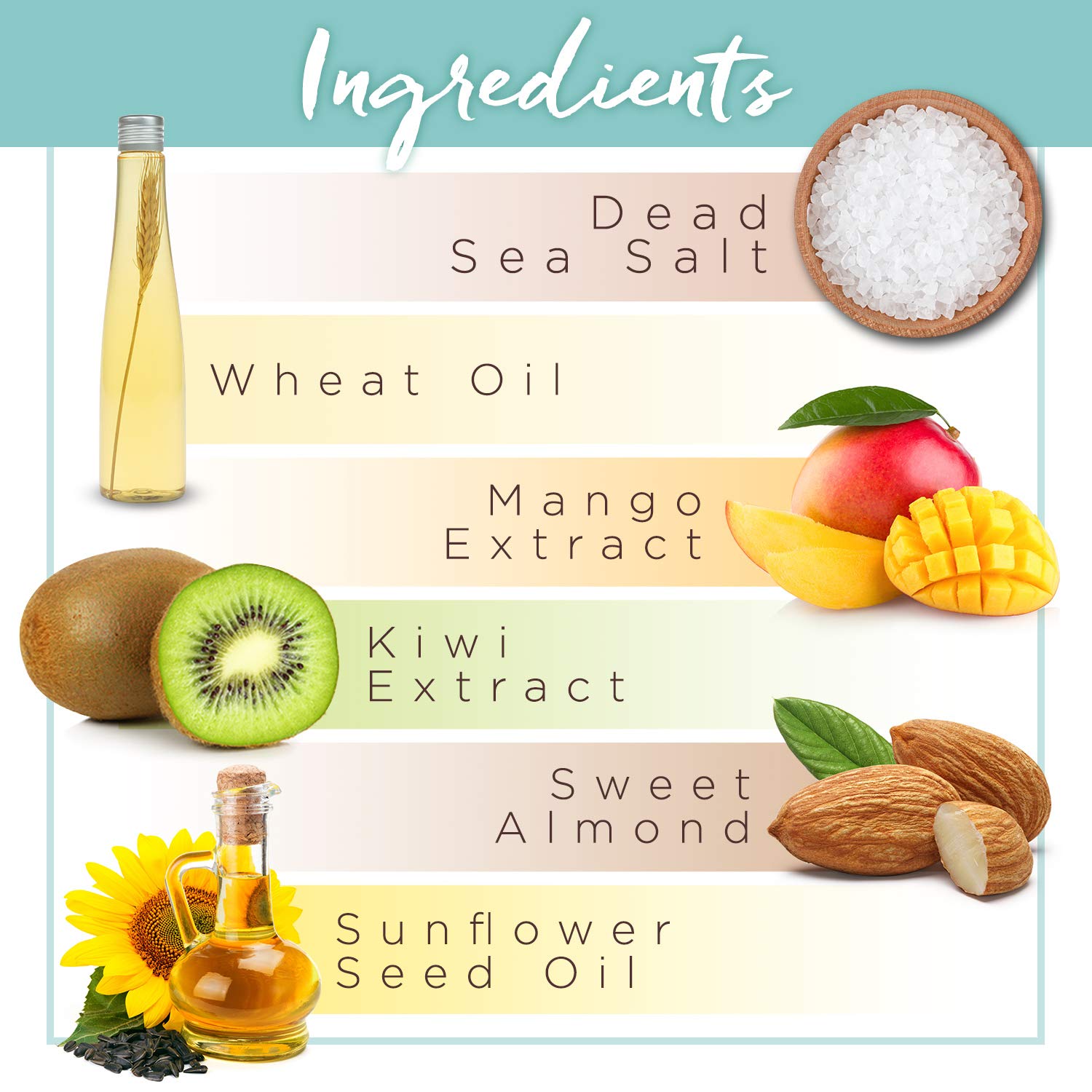 Pranaturals Körperpeeling Mit Salz Aus Dem Toten Meer 500G - Feuchtigkeitsspendend & Pflegend, Natürlichen Ölen & Mineralstoffen, Keine Parabene, Vegan, Frei Von Tierversuchen (Mango Und Kiwi)